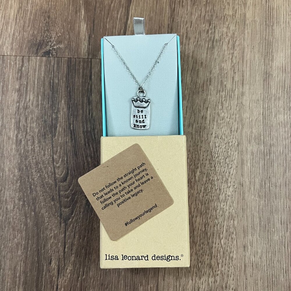 NEW Lisa Leonard Be Still and Know Necklace